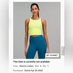 Power Pivot Ribbed Tank
Top
Colour Electric Lemon
Size 4